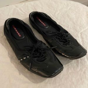 prada scrunch flats